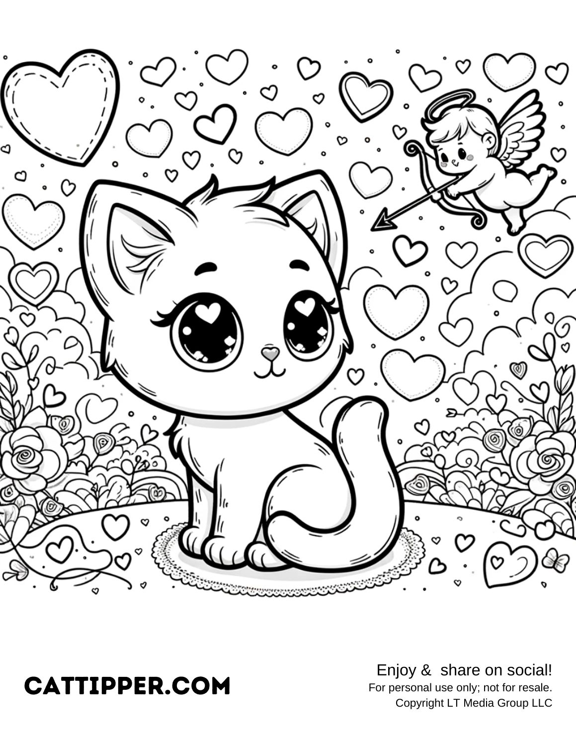 free-printable-cat-valentine-coloring-pages